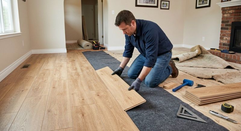 Laminate Floor Remodeling in Florham Park, NJ