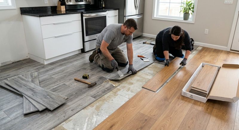 Vinyl Floor Replacement in Florham Park, NJ